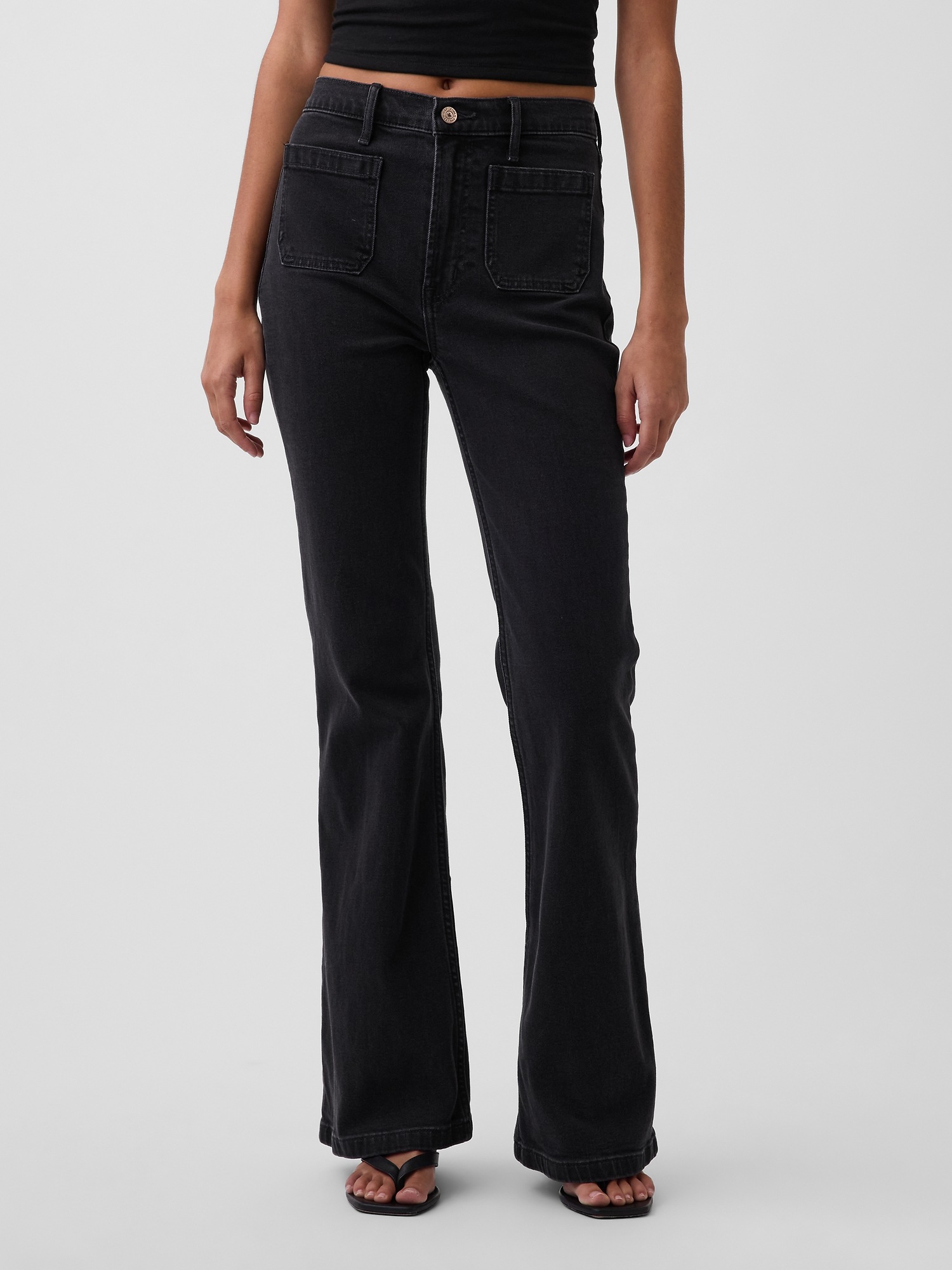 Женские джинсы Gap High Rise '70s Flare Jeans — фото 2