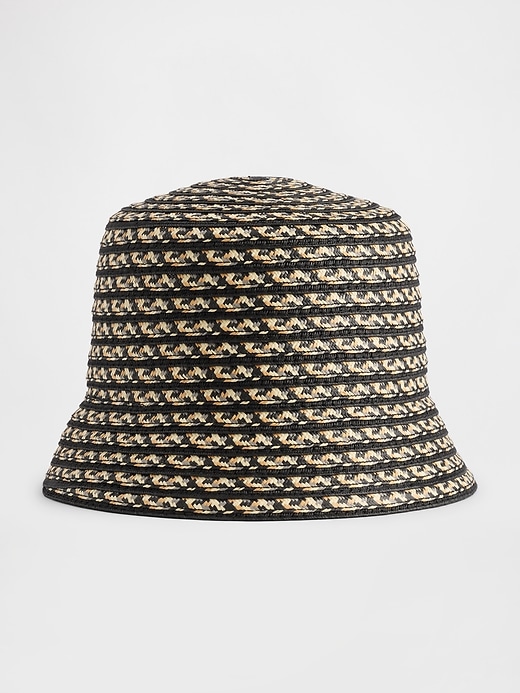 Image number 1 showing, Straw Bucket Hat