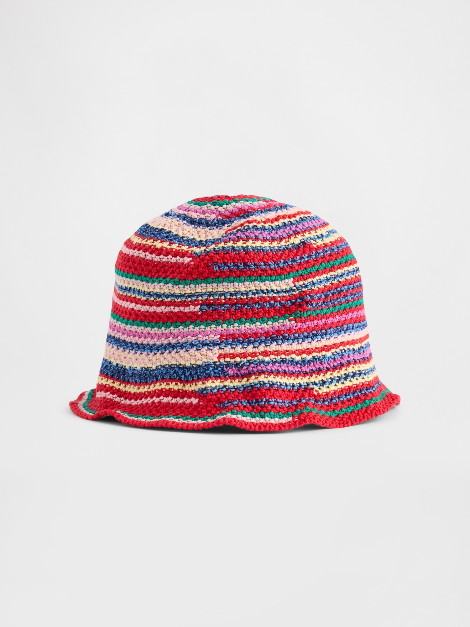 Женская панама Gap Knit Stripe Bucket Hat, цвет: Полосатый — фото 4
