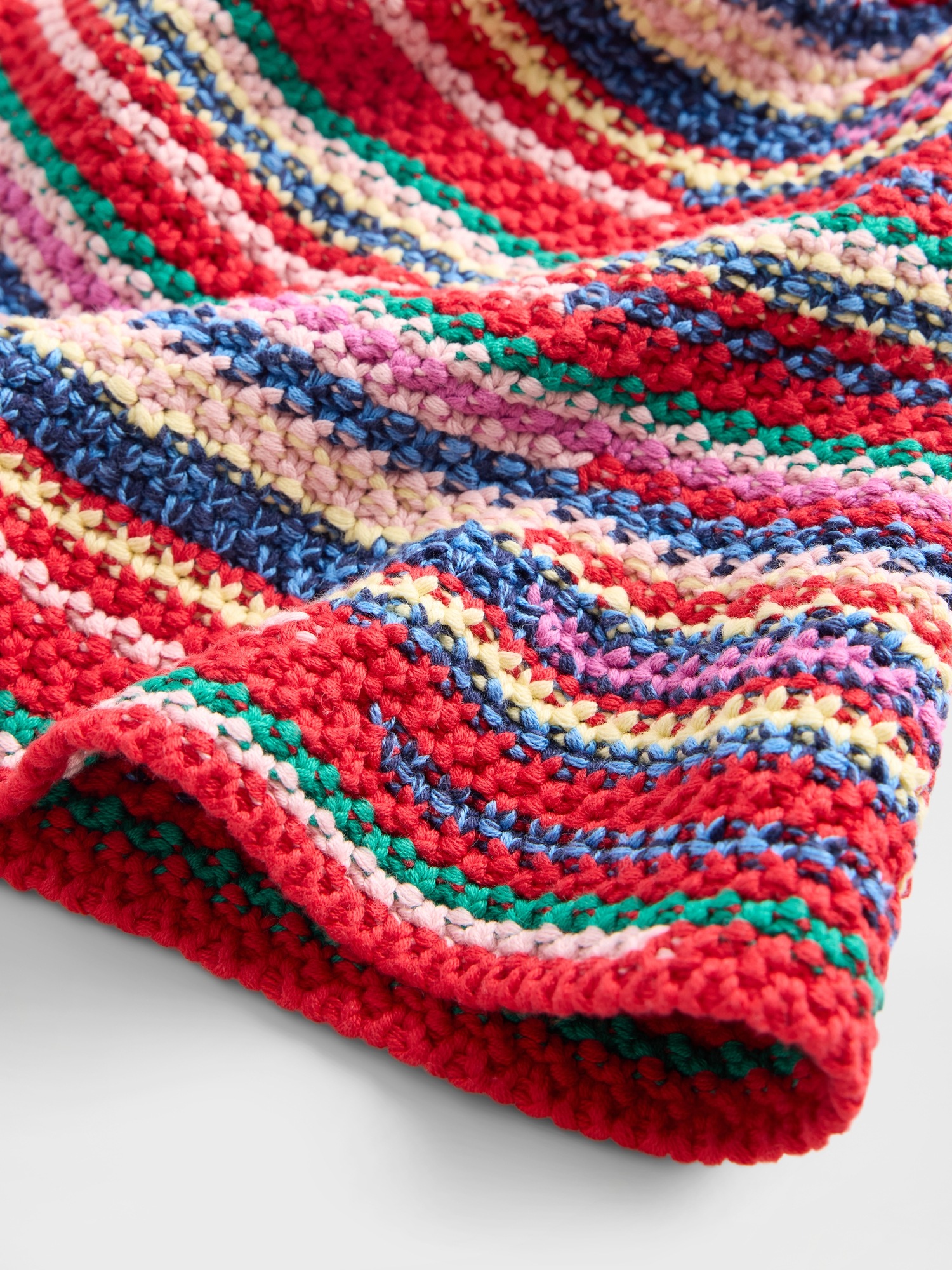 Женская панама Gap Knit Stripe Bucket Hat, цвет: Полосатый — фото 3