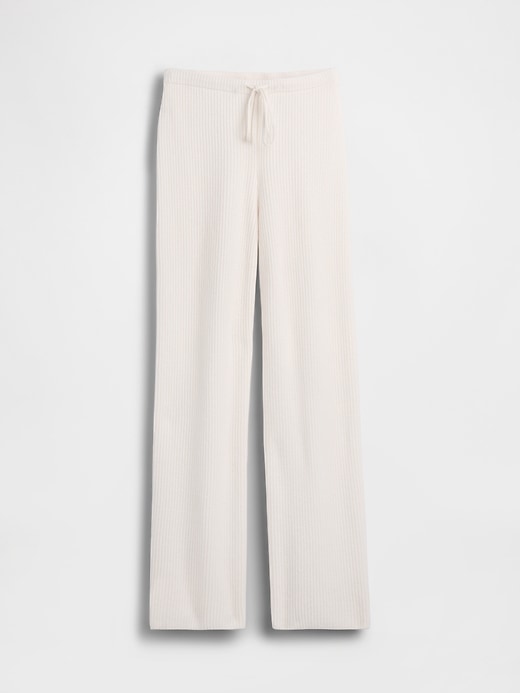 Image number 6 showing, CashSoft Shaker-Stitch Sweater Pants