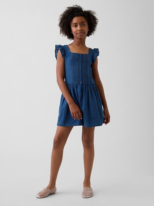 Kids Flutter-Sleeve Lace-Trim Dress from GAP - $59.95