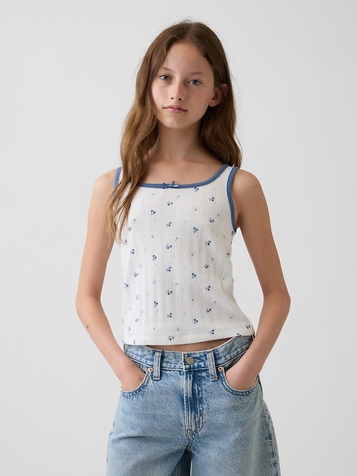 Image number 1 showing, Kids Pointelle Tank Top