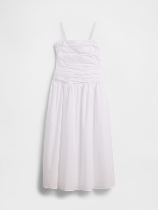 Image number 1 showing, Poplin Drop-Waist Maxi Dress