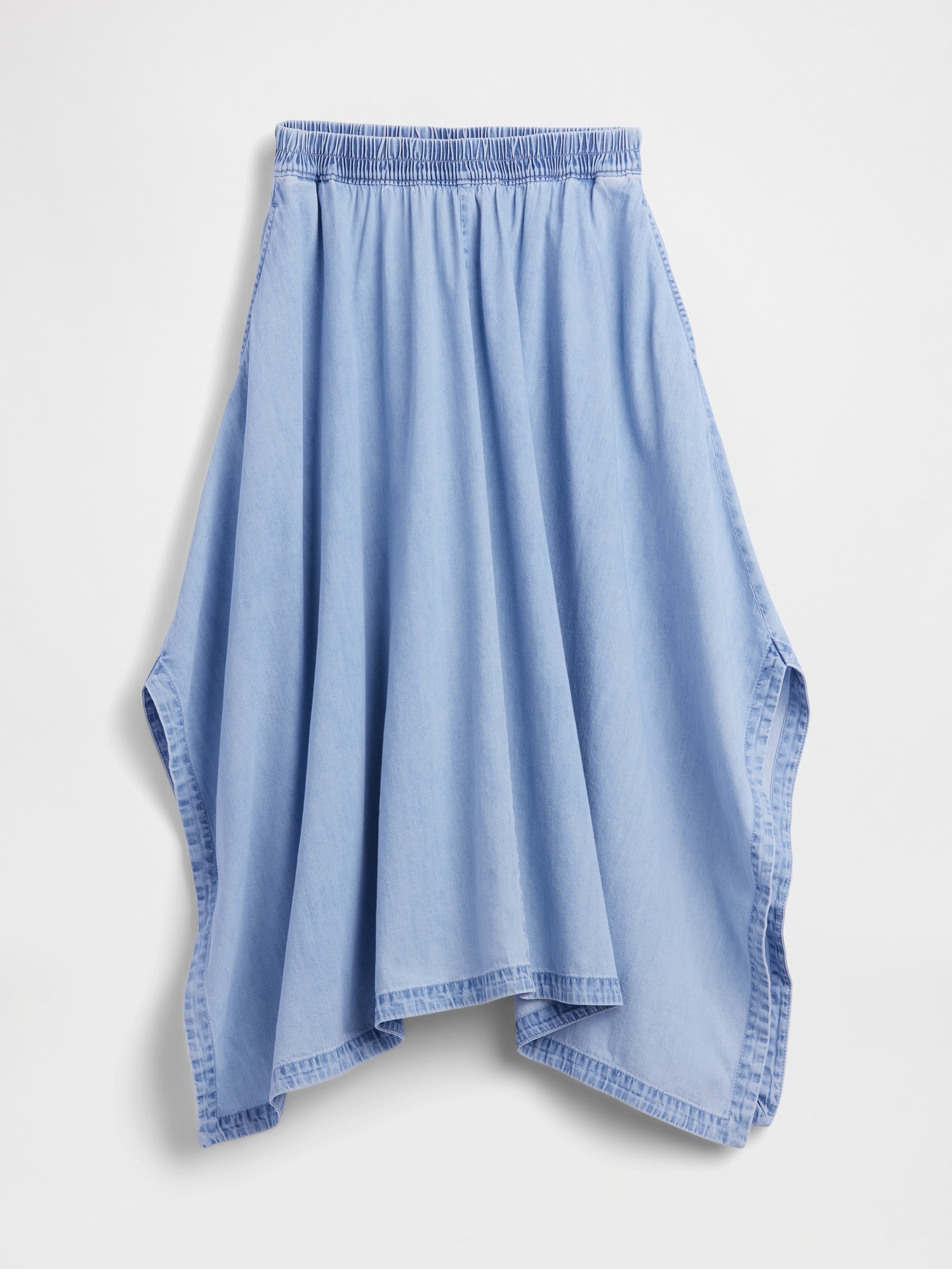 Женские юбки Gap Denim Midi Handkerchief Skirt — фото 6