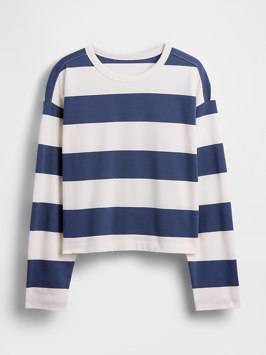 Image number 5 showing, Knit Oversized Crop T-Shirt