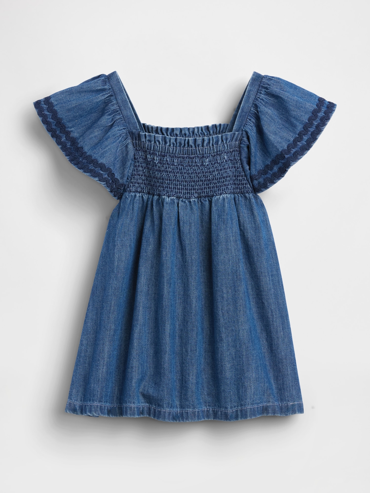 Baby Smocked Denim Dress