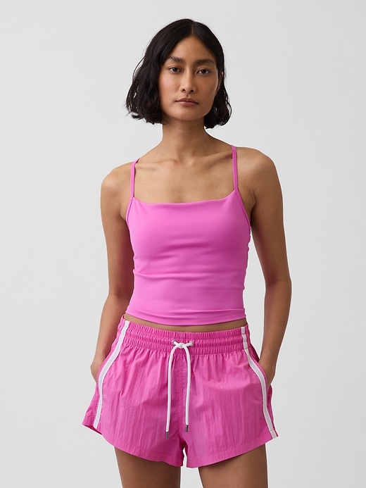 Image number 1 showing, GapFit Smooth Racerback Crop Tank Top