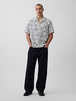Мужские рубашки Gap Keith Haring Textured Shirt — фото 4