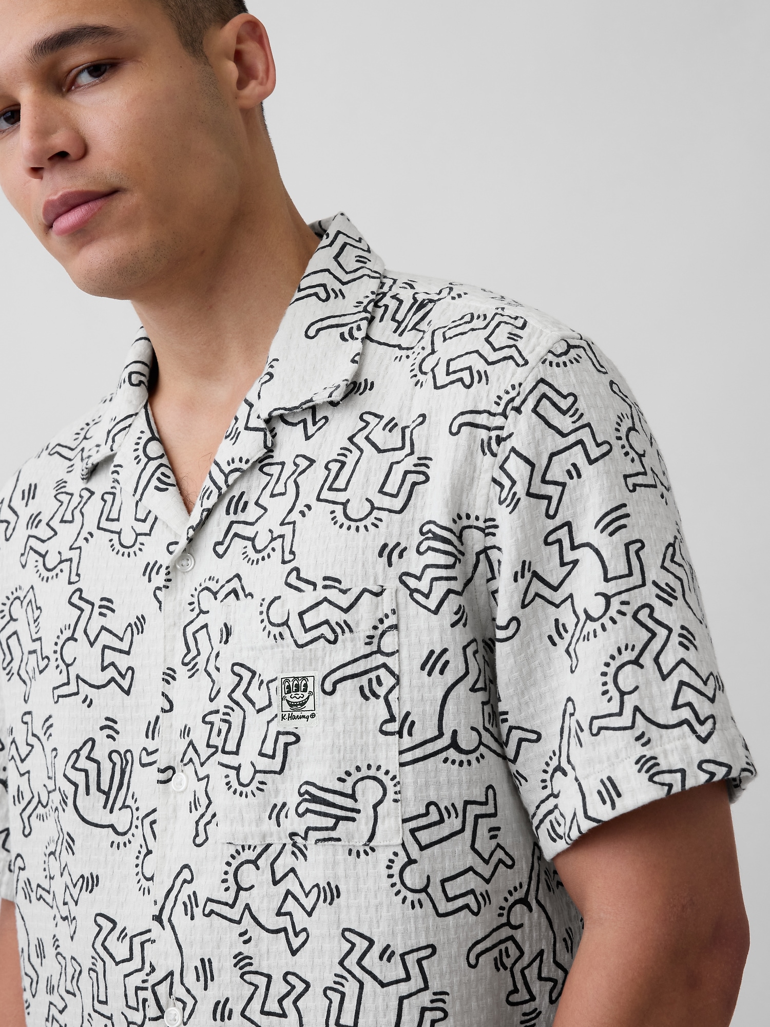 Keith Haring Textured Shirt