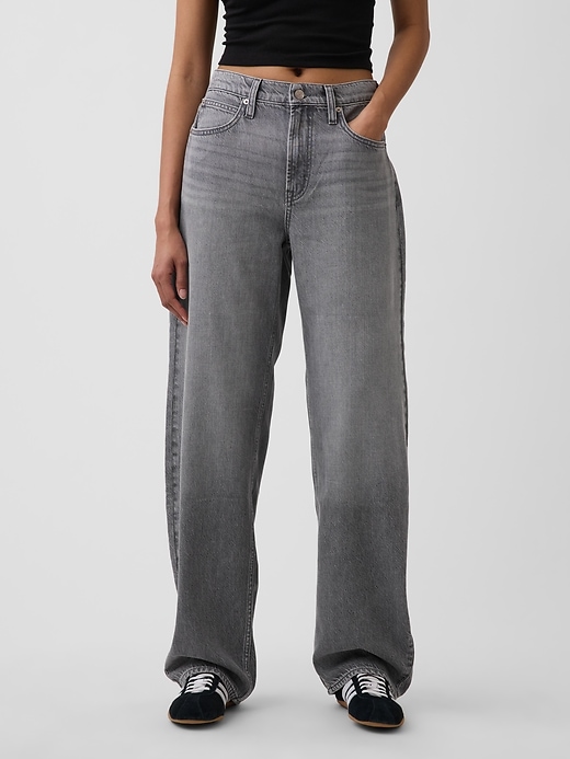 Image number 2 showing, High Rise UltraSoft Barrel Jeans