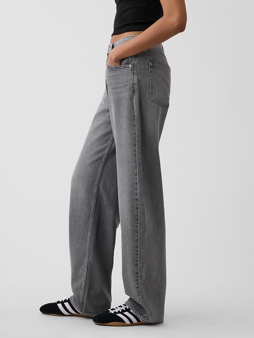 Image number 3 showing, High Rise UltraSoft Barrel Jeans