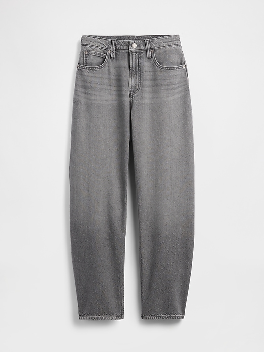 Image number 6 showing, High Rise UltraSoft Barrel Jeans