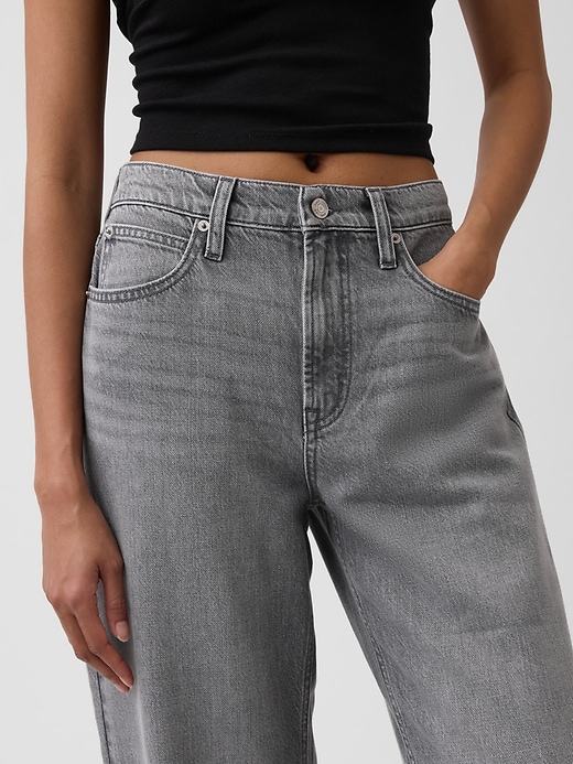 Image number 5 showing, High Rise UltraSoft Barrel Jeans