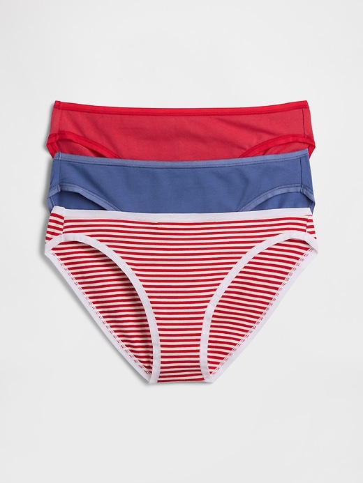 Image number 1 showing, Organic Stretch Cotton Bikini (3-Pack)