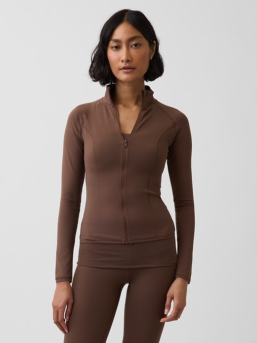 Image number 1 showing, GapFit Smooth Zip Jacket