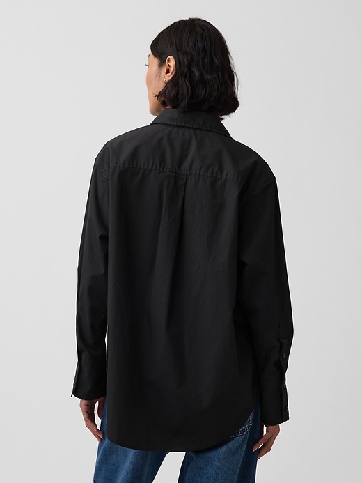 Image number 2 showing, Organic Cotton Poplin Big Shirt