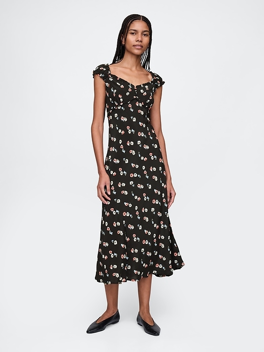 Crepe Sweetheart Maxi Dress from GAP - $35
