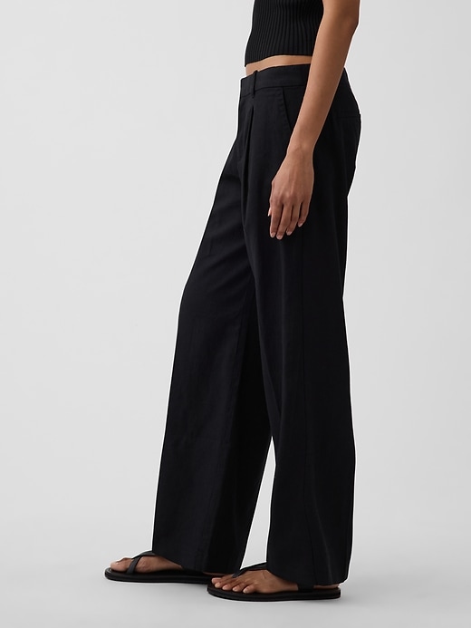 Image number 3 showing, 365 Low Rise Linen-Blend Trousers