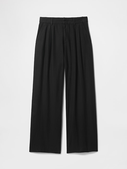 Image number 7 showing, 365 High Rise Linen-Blend Trousers