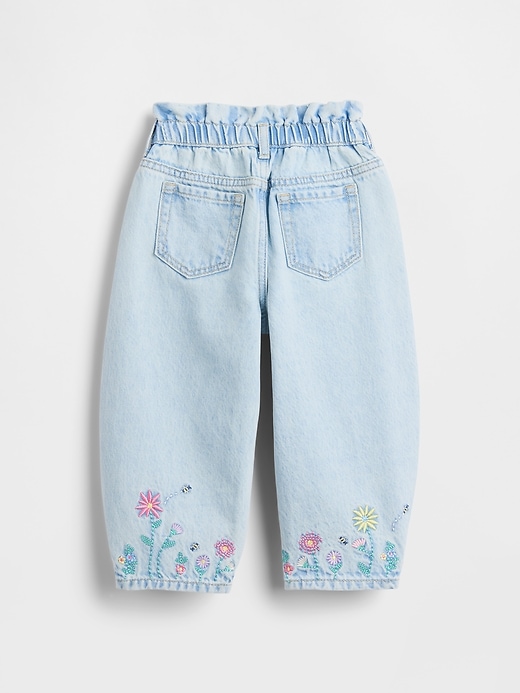 Image number 2 showing, Baby & Toddler Floral Horseshoe Jeans