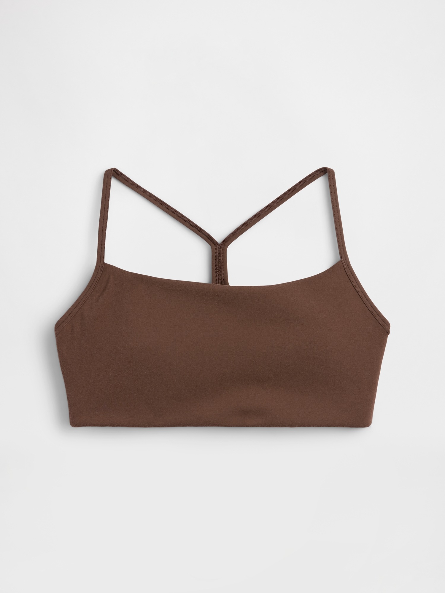 Спортивное бра GapFit Smooth, борцовская спина — Gap, цвет: Коричневый — фото 4