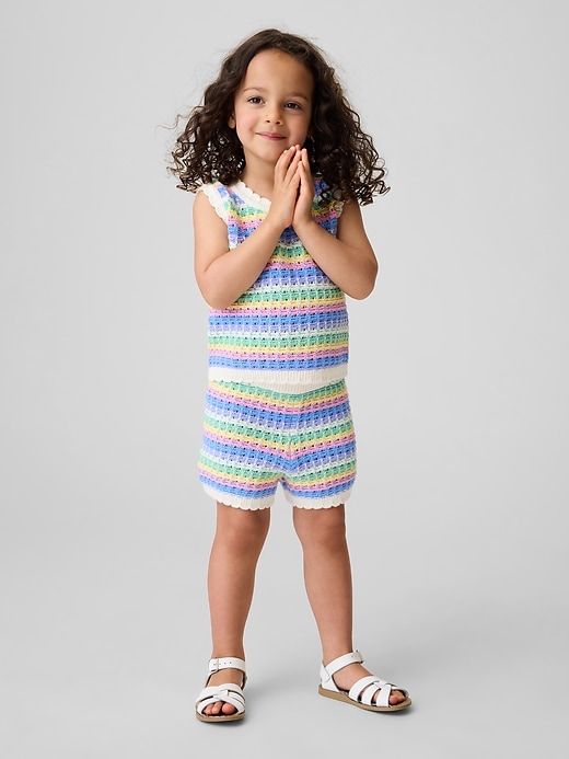 Image number 1 showing, Baby & Toddler Crochet Pull-On Shorts