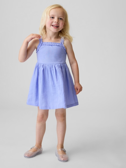 Baby & Toddler Mixed Media Apron Dress