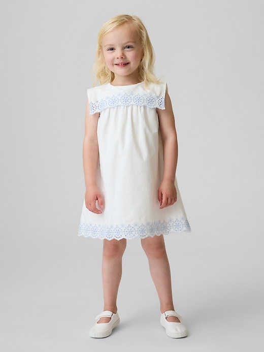 Image number 1 showing, Baby & Toddler Eyelet Sailor Dress