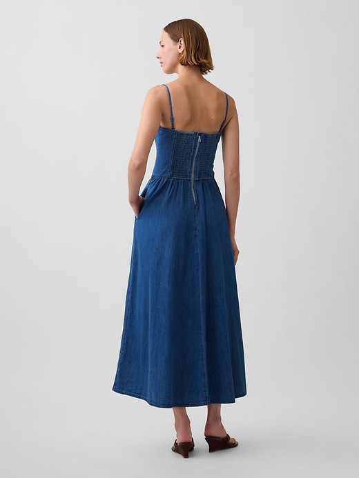 Image number 2 showing, Denim Maxi Dress