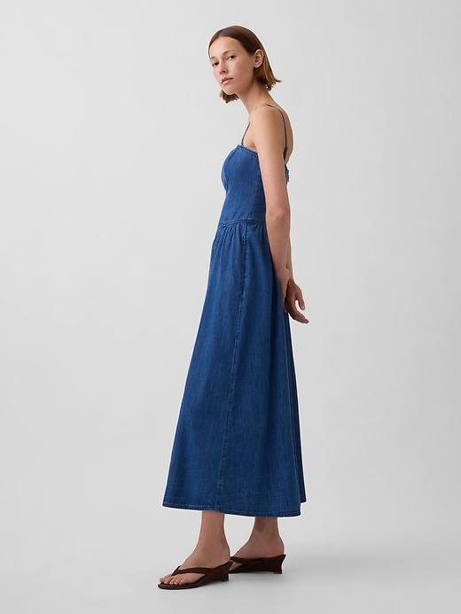 Image number 3 showing, Denim Maxi Dress