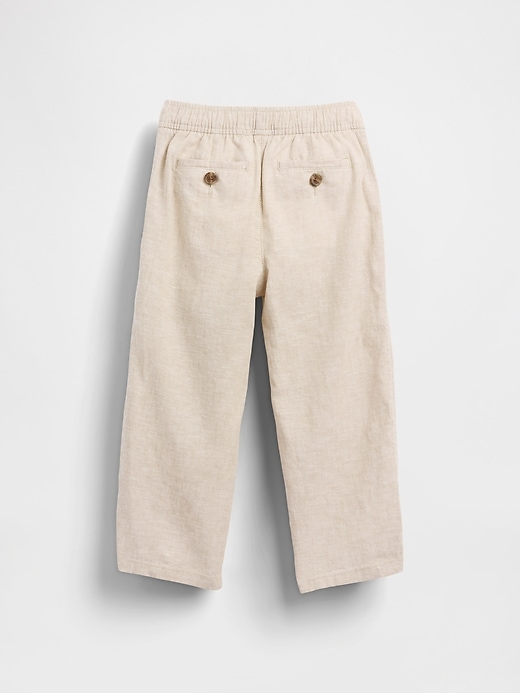 Image number 3 showing, Baby & Toddler Linen-Cotton Pull-On Pants