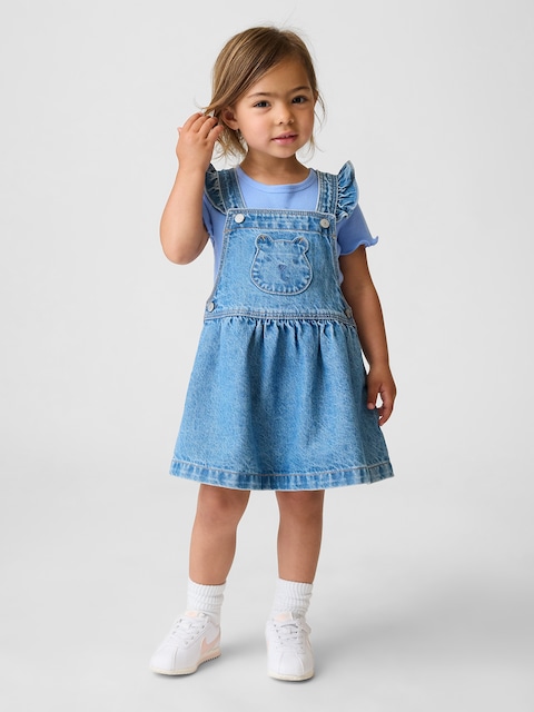 Baby & Toddler Bear Pocket Denim Skirtall