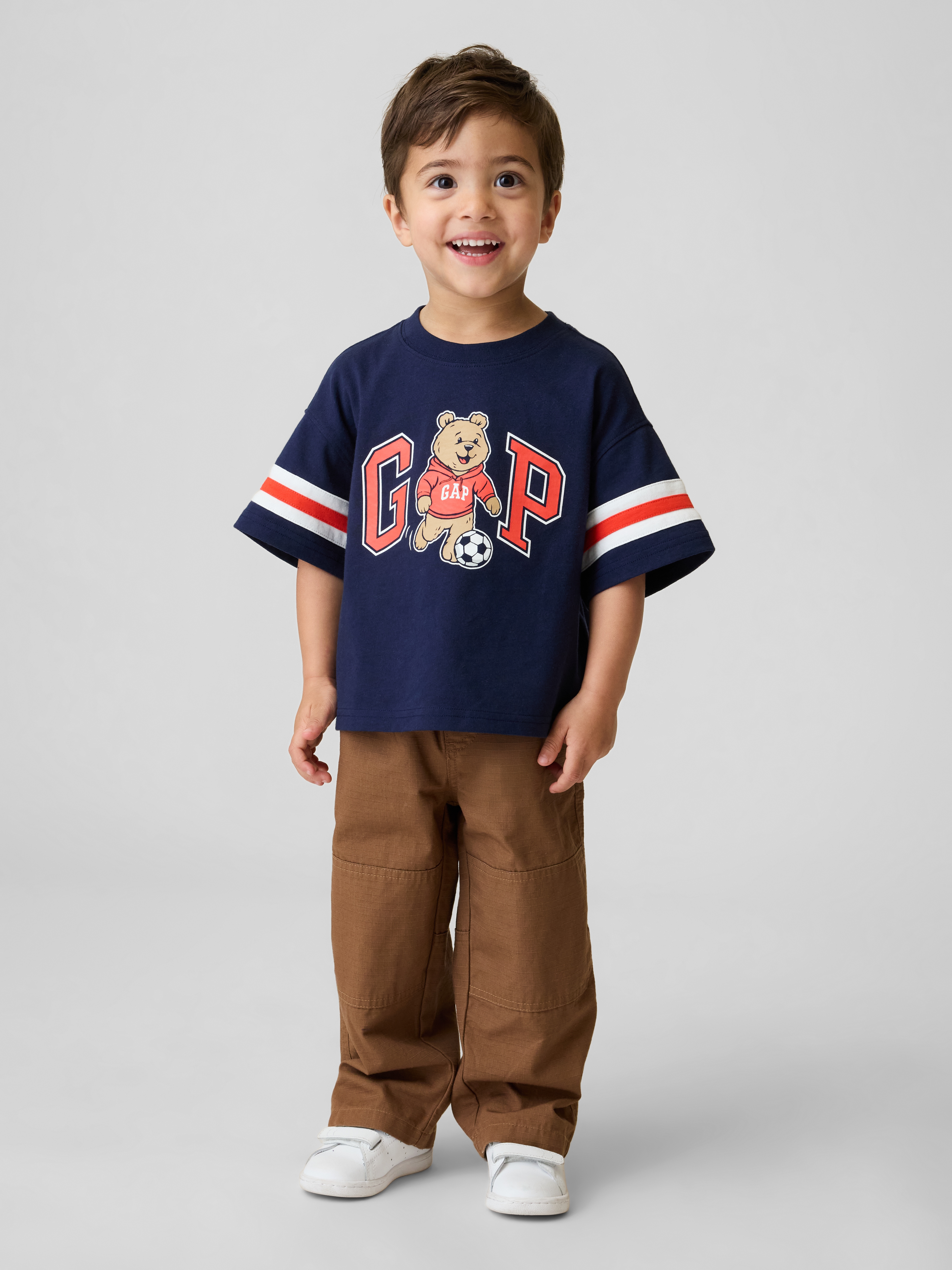 Toddler Pull-On Baggy Double-Knee Carpenter Pants