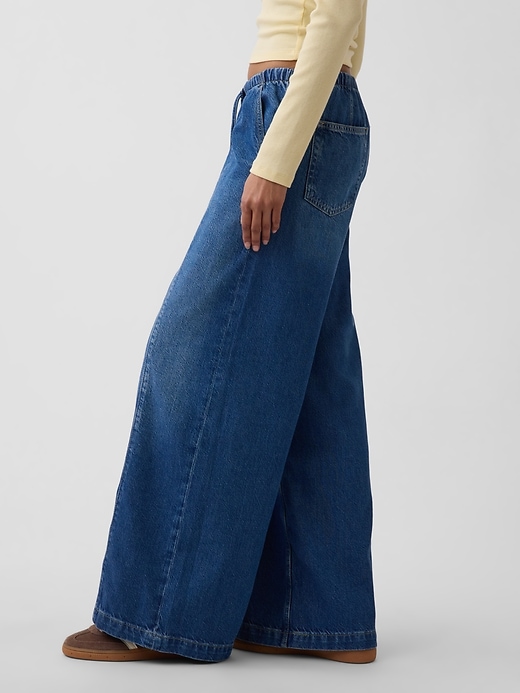 Image number 3 showing, Mid Rise UltraSoft Easy Seamed Baggy Jeans