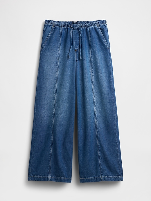 Image number 6 showing, Mid Rise UltraSoft Easy Seamed Baggy Jeans