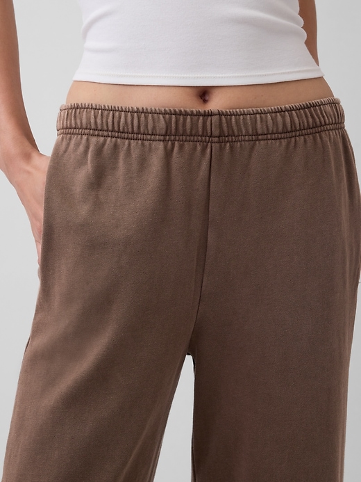 Image number 5 showing, VintageSoft Terry Wide-Leg Sweatpants