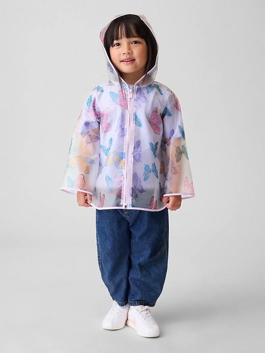 Image number 1 showing, Baby & Toddler Butterfly Rain Jacket
