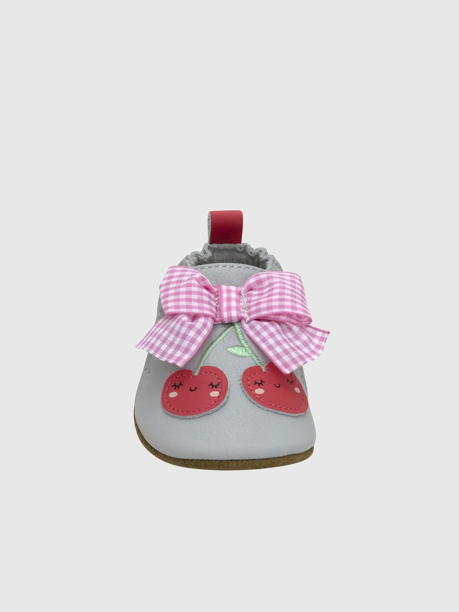 Пинетки с мягкой подошвой Gap Robeez Cherry Cute, цвет: Серый — фото 6