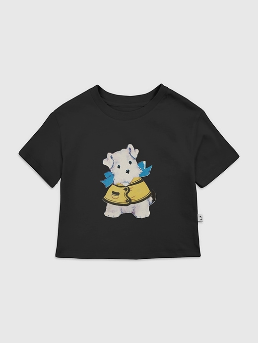 Image number 1 showing, Toddler Raincoat Puppy Graphic T-Shirt