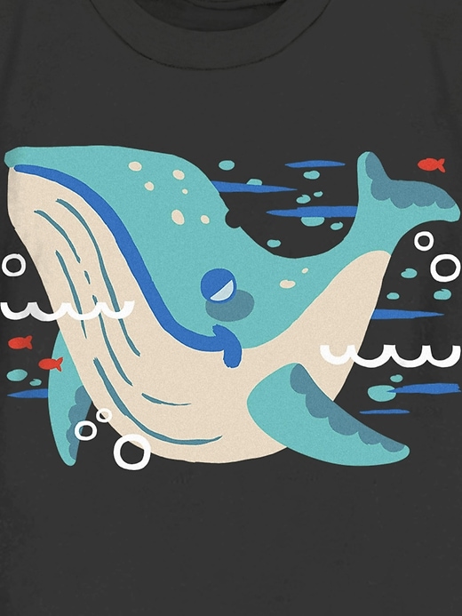 Image number 3 showing, Toddler Its A Whale Graphic T-Shirt