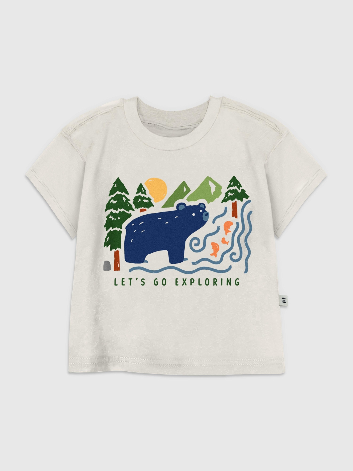 Детская футболка Gap Bear In Woods с принтом