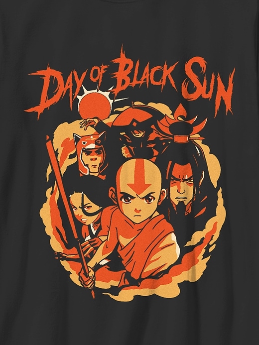 Image number 3 showing, Kids Avatar the Last Airbender Black Sun Graphic T-Shirt