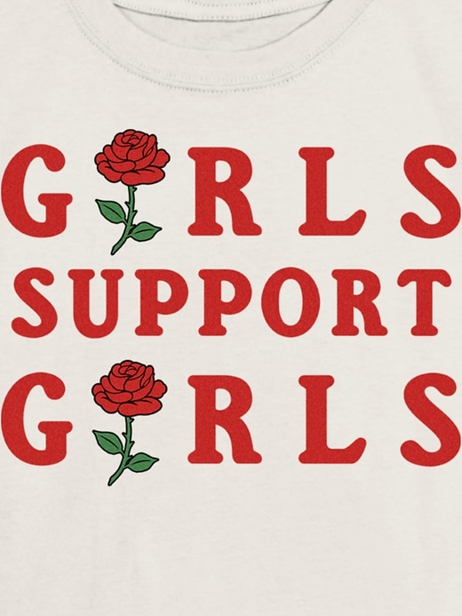 Image number 3 showing, Kids Girls Support Girls Graphic T-Shirt