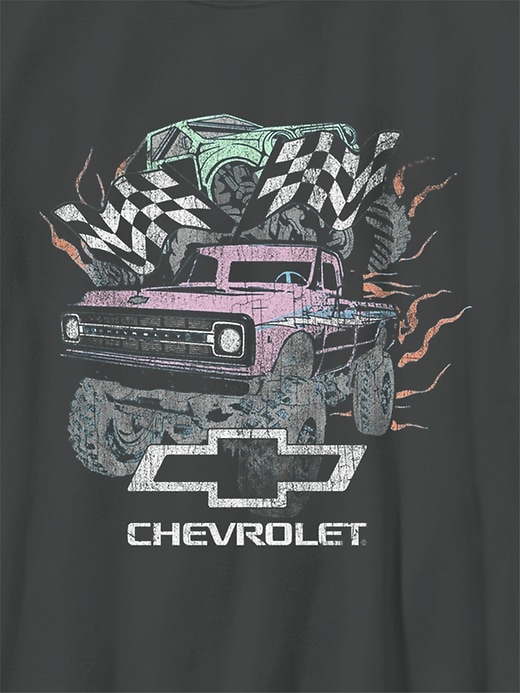 Image number 3 showing, Kids General Motors Pastel Trucks Oversized Graphic T-Shirt