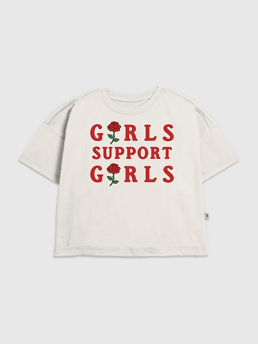 Image number 1 showing, Kids Girls Support Girls Graphic T-Shirt