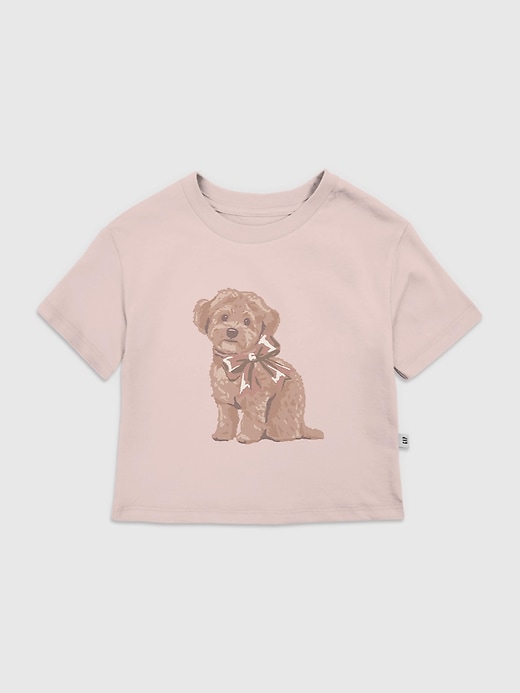 Image number 1 showing, Toddler Doggie Bow Graphic T-Shirt