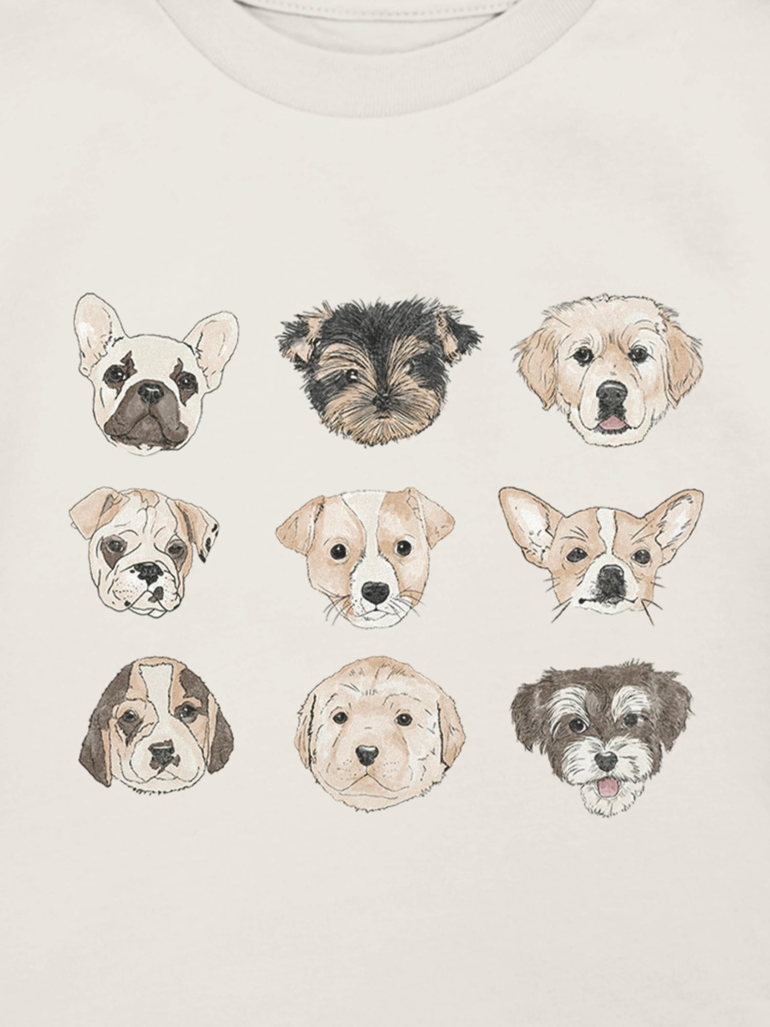 Футболки Gap Puppy Assortment Graphic T-Shirt для малышей, цвет: Молочный белый — фото 3