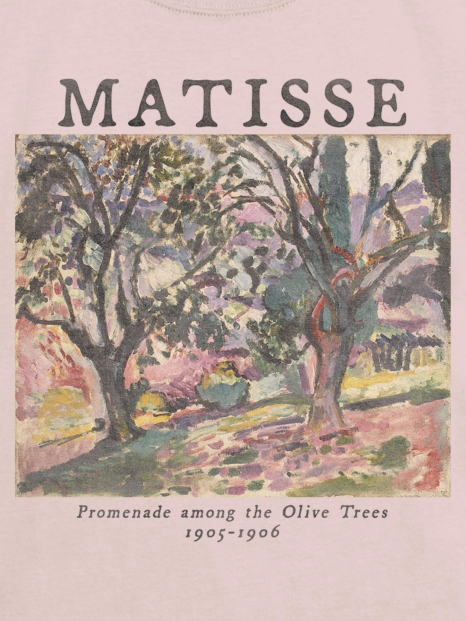 Детская футболка Gap Matisse Olive Trees Graphic, цвет: Primitive — фото 3