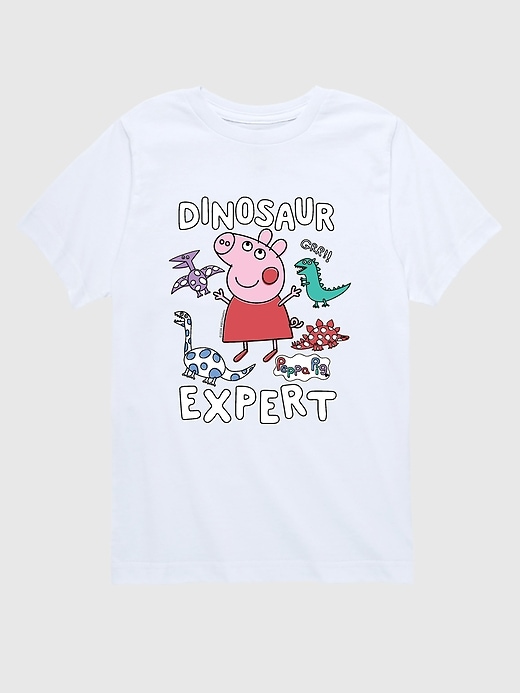Image number 1 showing, Toddler Peppa Pig Dinosaur Expert Short Sleeve Graphic T-Shirt